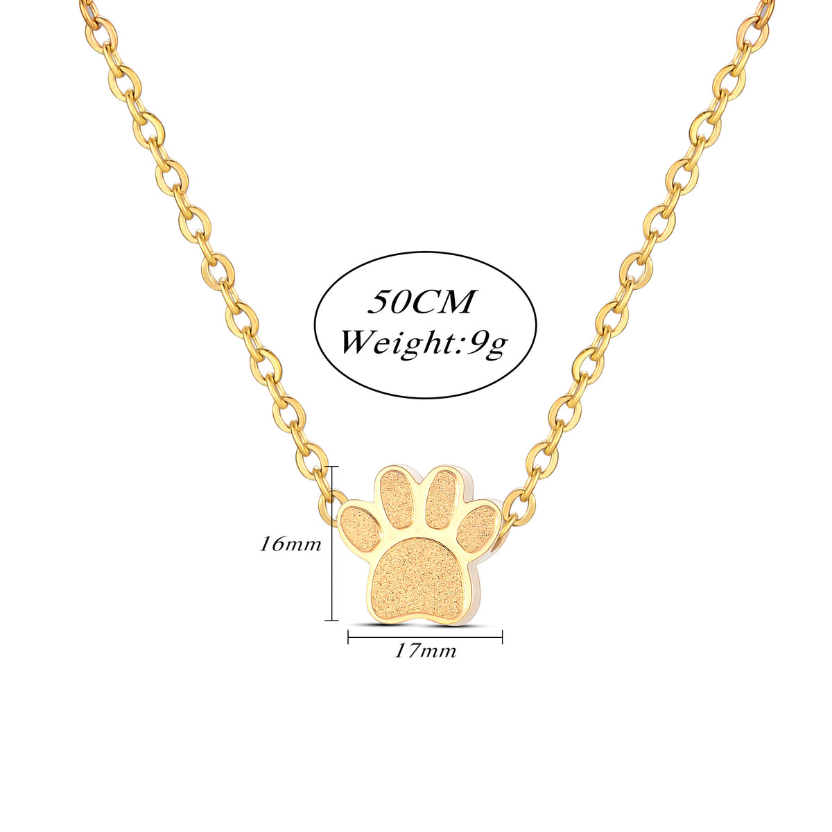 Paw print locket necklace – image 4