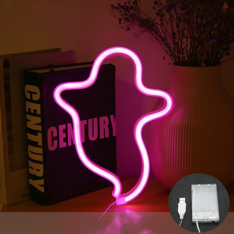 Halloween Ghost Neon Lamp – image 7