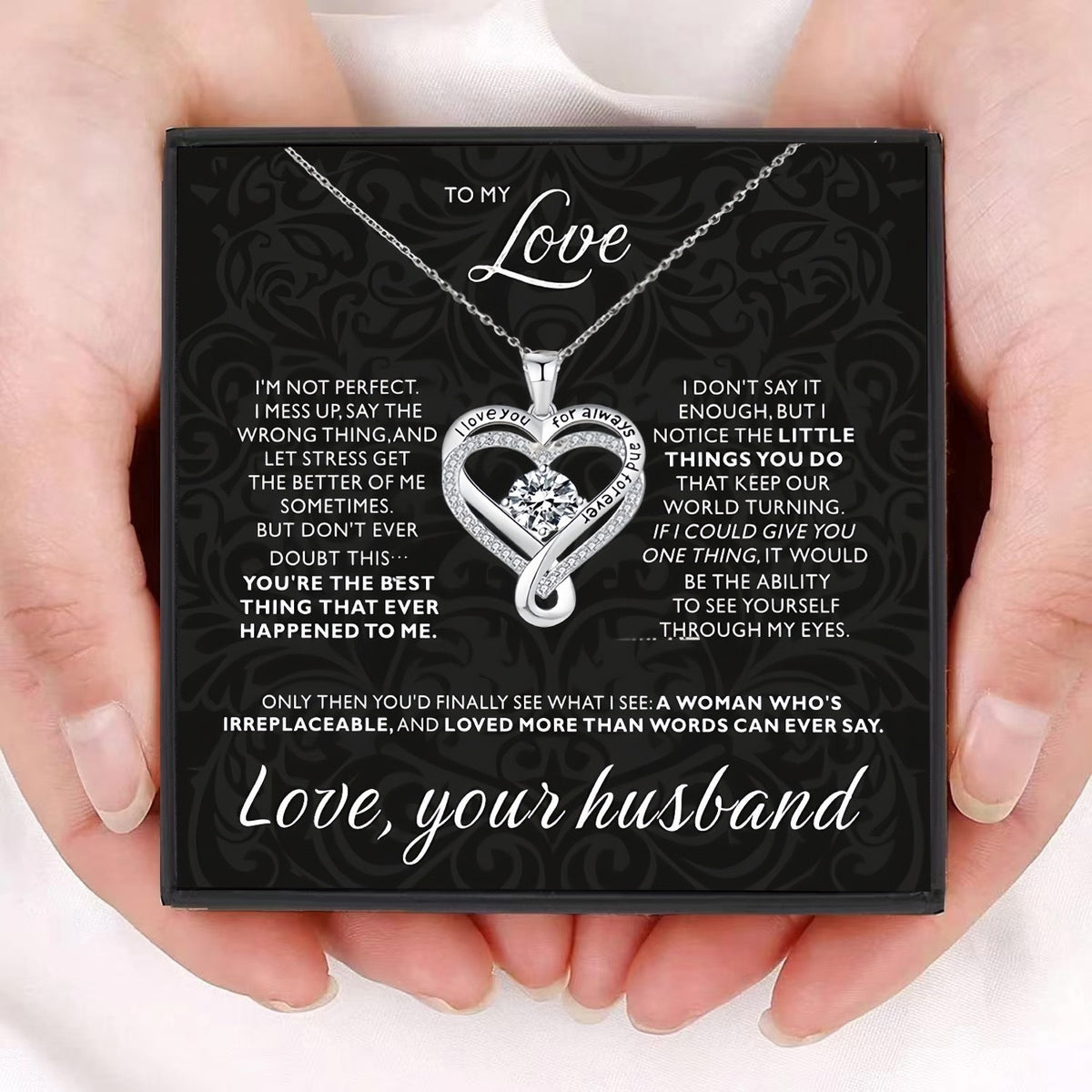 Interlocking heart necklace – image 8