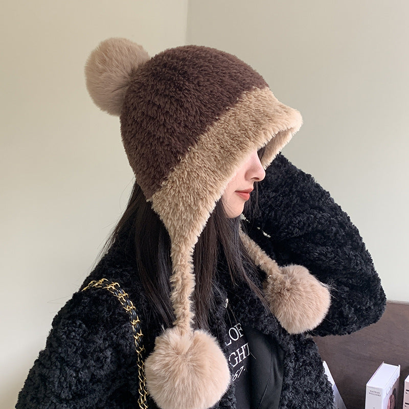 Fleece-Lined Knitted Bobble Hat – image 4