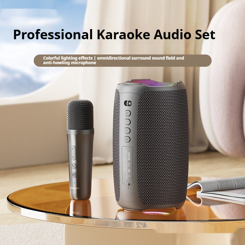 Portable Karaoke Bluetooth Speaker with Microphone