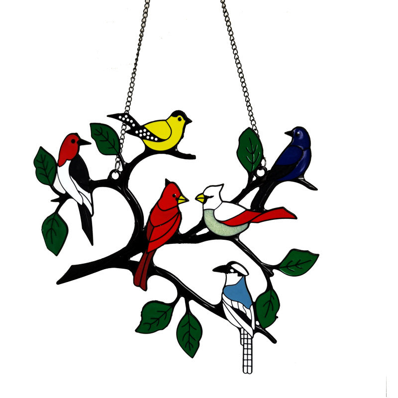 Small Hand-Painted Bird Window Decoration – image 8