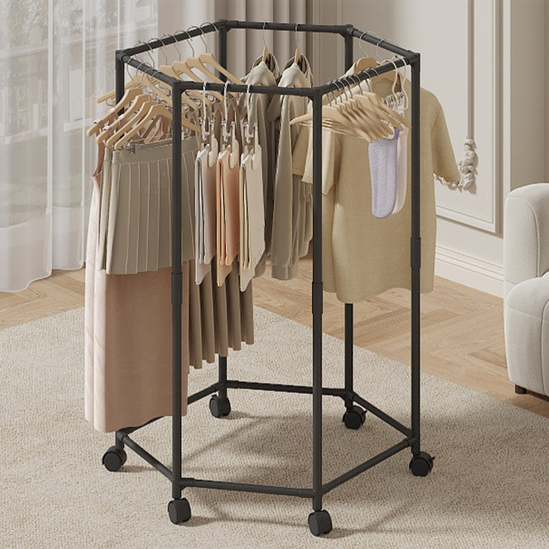 360° Rotating Garment Rack with Wheels – image 9