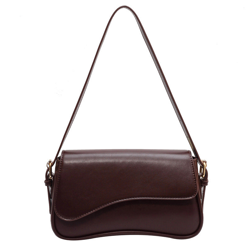 Fashion Simple New Flip Magnetic Buckle Shoulder Bag – image 5