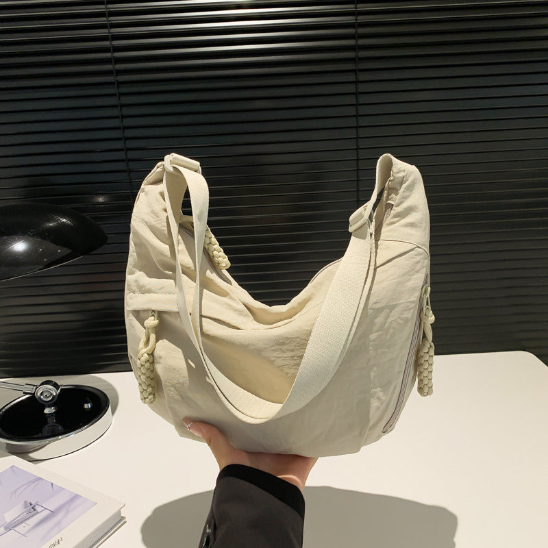 Nylon Washed Cloth Shoulder Bag Large-capacity – image 9