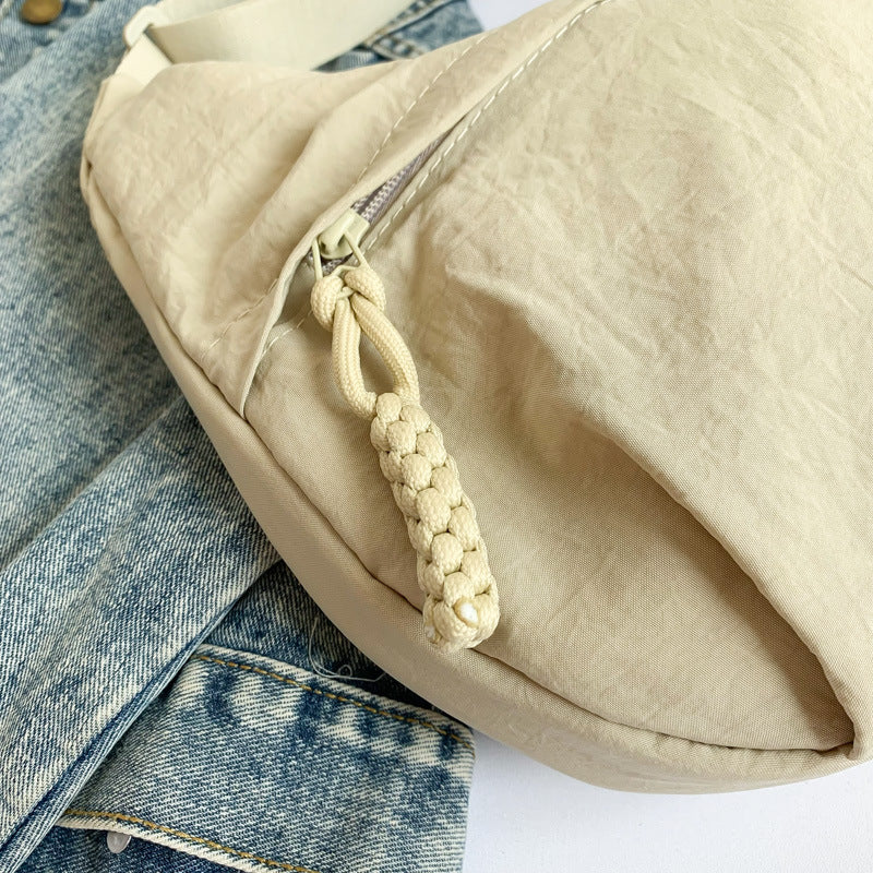 Nylon Washed Cloth Shoulder Bag Large-capacity – image 4