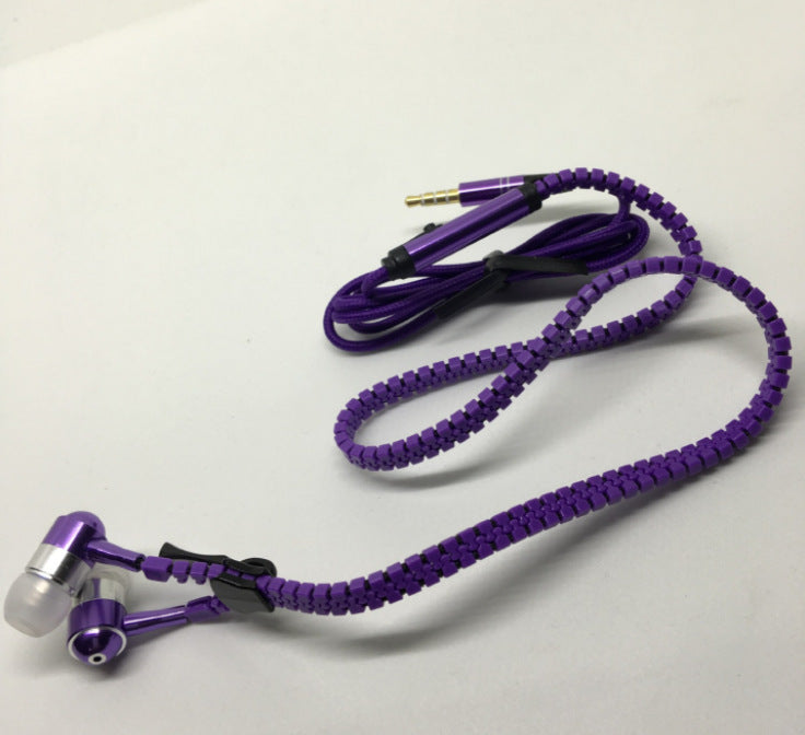 Glowing Zipper Earphones – Tangle-Free – image 5