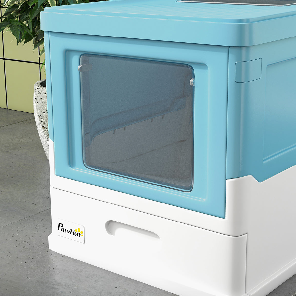 Hooded Cat Litter Box, Portable Pet Toilet – image 9