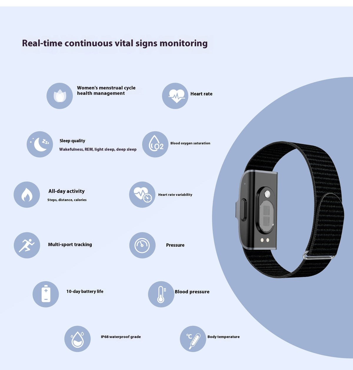 Smart Bracelet with Heart Rate Tracking – image 8