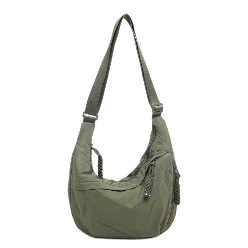 Nylon Washed Cloth Shoulder Bag Large-capacity – image 5
