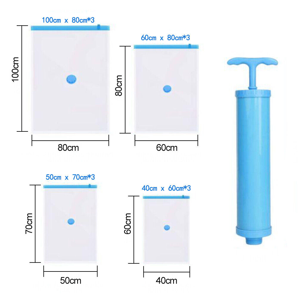 12 Strong Vacuum Storage Space Saver Bags – image 2