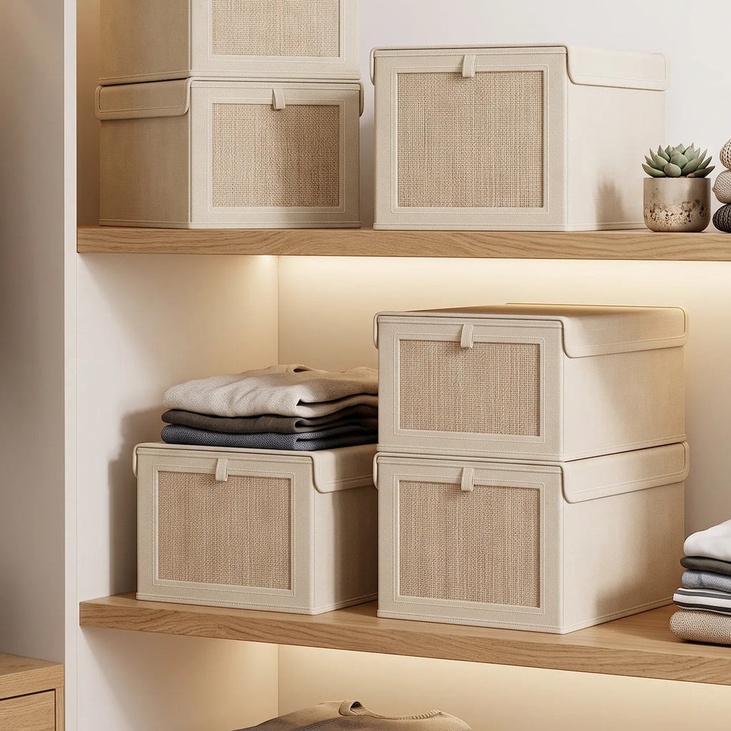 4-Piece Folding Storage Boxes – main image