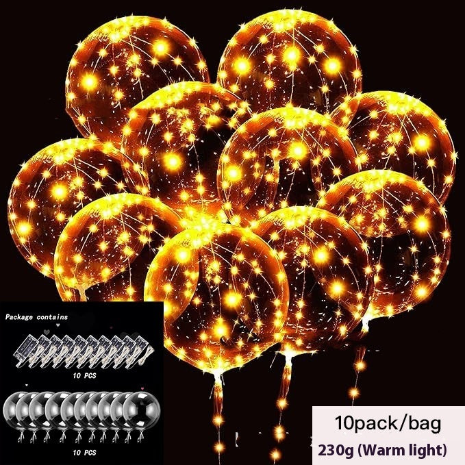 Helium Floating Air Led Glowing Balloon Party – image 3