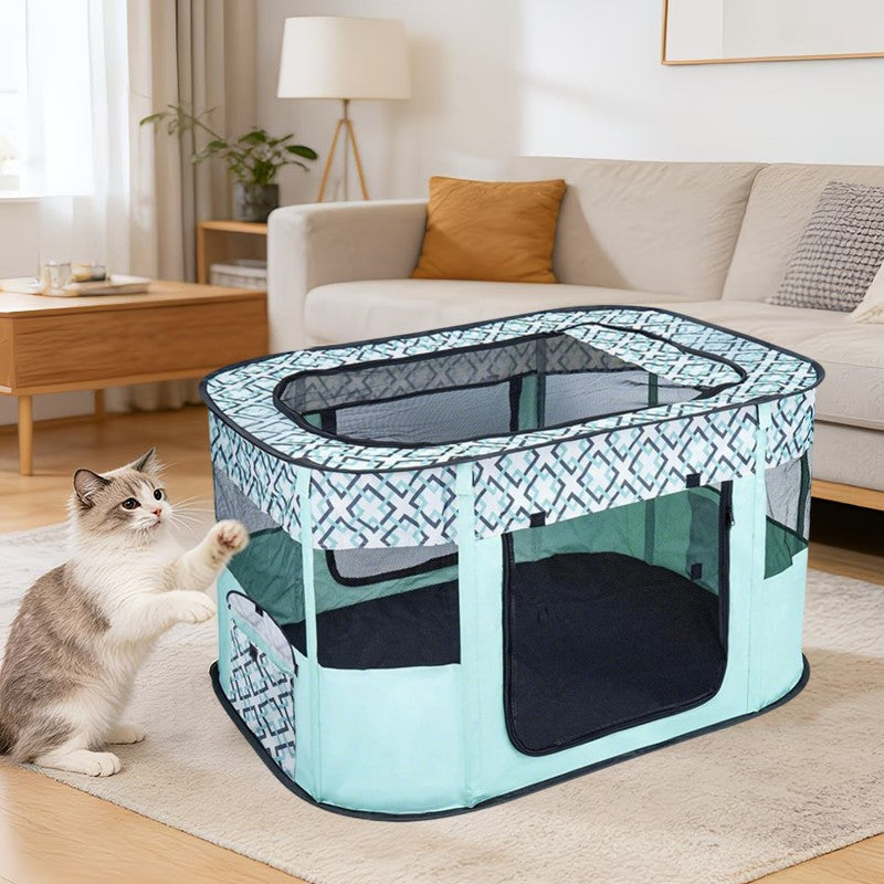 Foldable Pet Playpen Portable Soft Cage – image 4