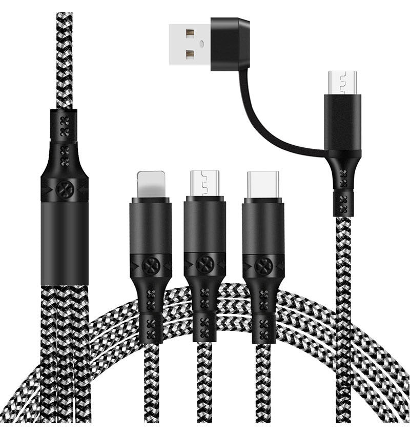 5-in-1 Fast Charging Cable – Three-Way Split