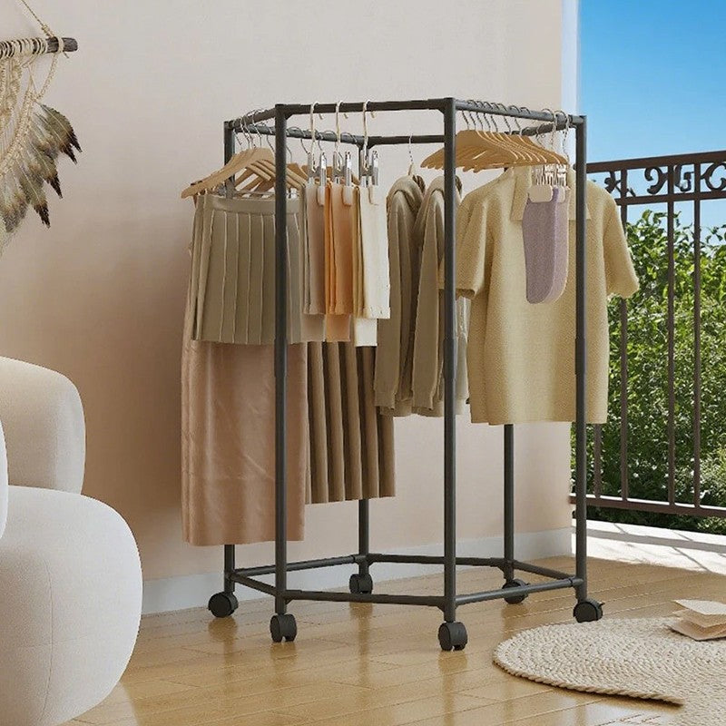 360° Rotating Garment Rack with Wheels – image 7