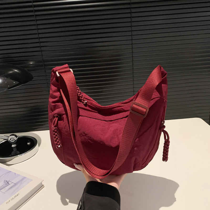 Nylon Washed Cloth Shoulder Bag Large-capacity – image 8