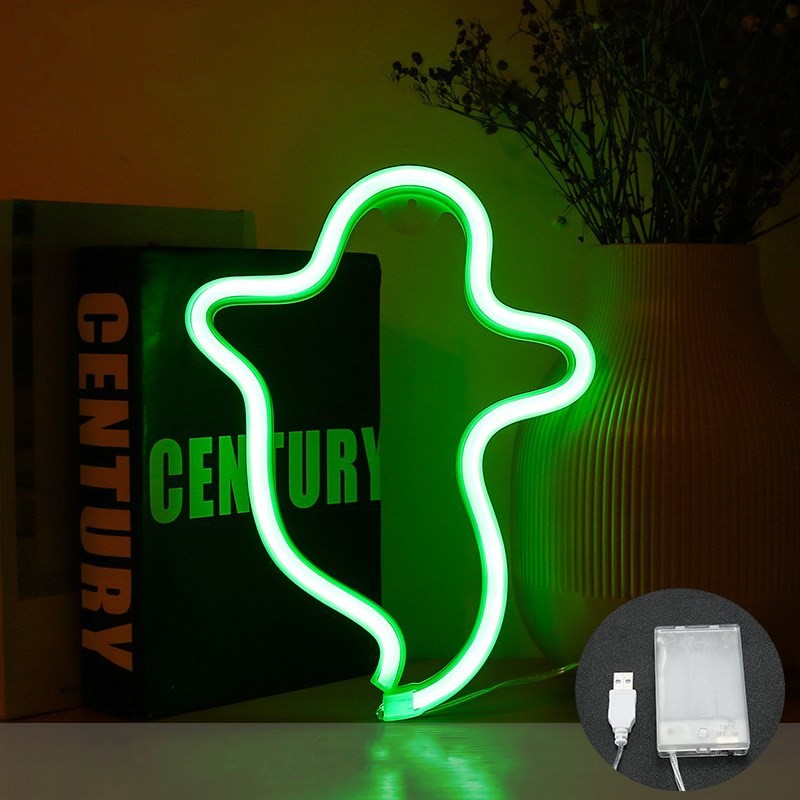 Halloween Ghost Neon Lamp – image 6