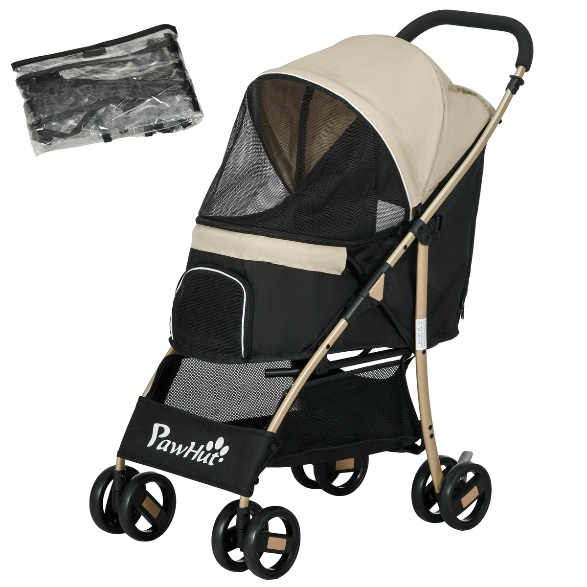 Pet Stroller For Small And Miniature Dogs, With Rain – image 3
