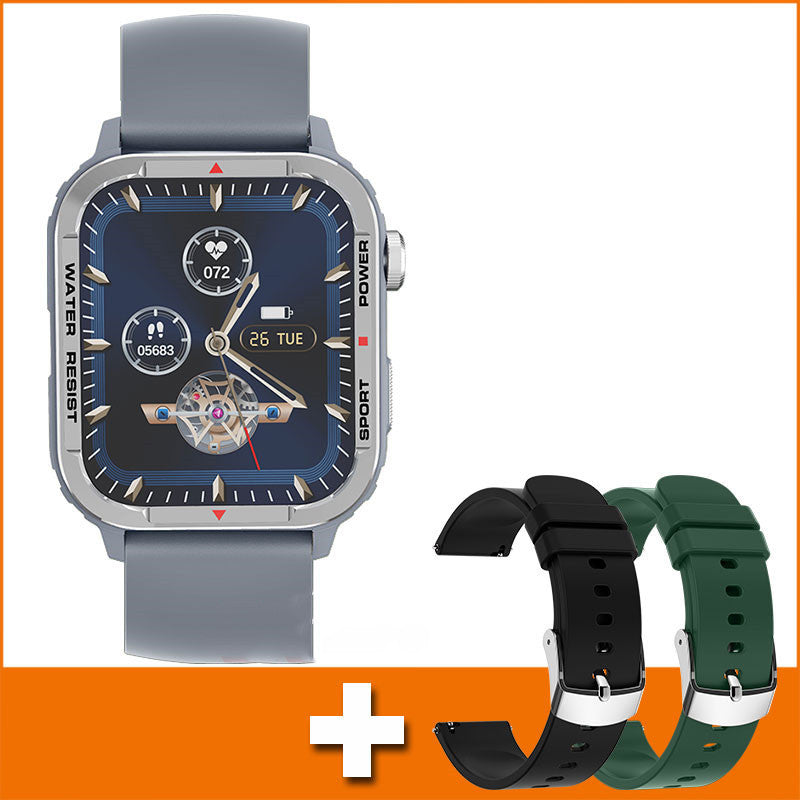 Bluetooth Sports Smartwatch – 1.85" Touchscreen with Metal Crown – image 9