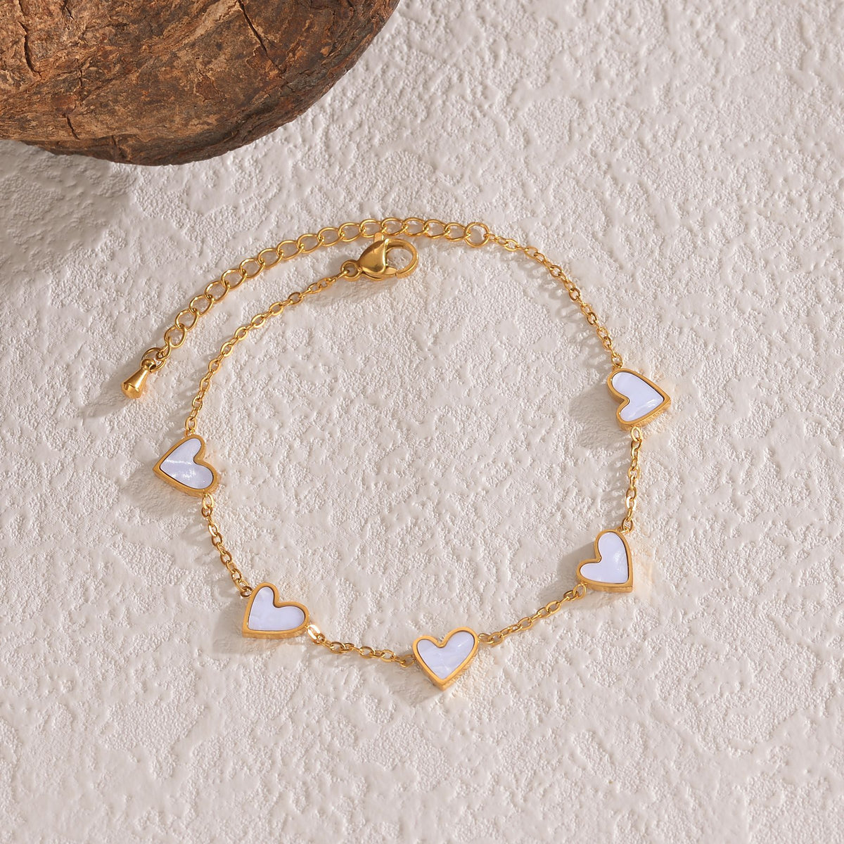 Stainless Steel Dripping Heart Bracelet – image 5
