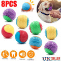 Squeaky Dog Balls for Teeth Cleaning – Interactive Toy (Set of 8)