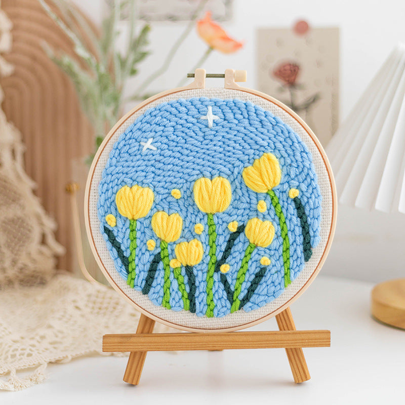 Handmade DIY Russian Wool Poke Embroidery Material – image 13