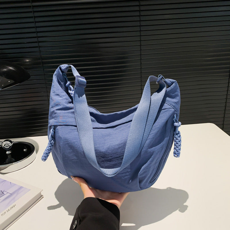 Nylon Washed Cloth Shoulder Bag Large-capacity – image 7