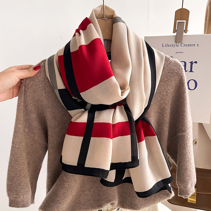 Autumn & Winter Warm Scarf Shawl – image 3
