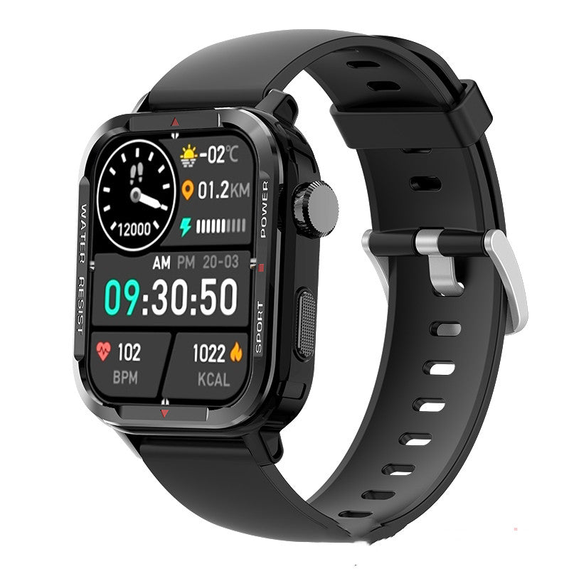 Bluetooth Sports Smartwatch – 1.85" Touchscreen with Metal Crown – image 11