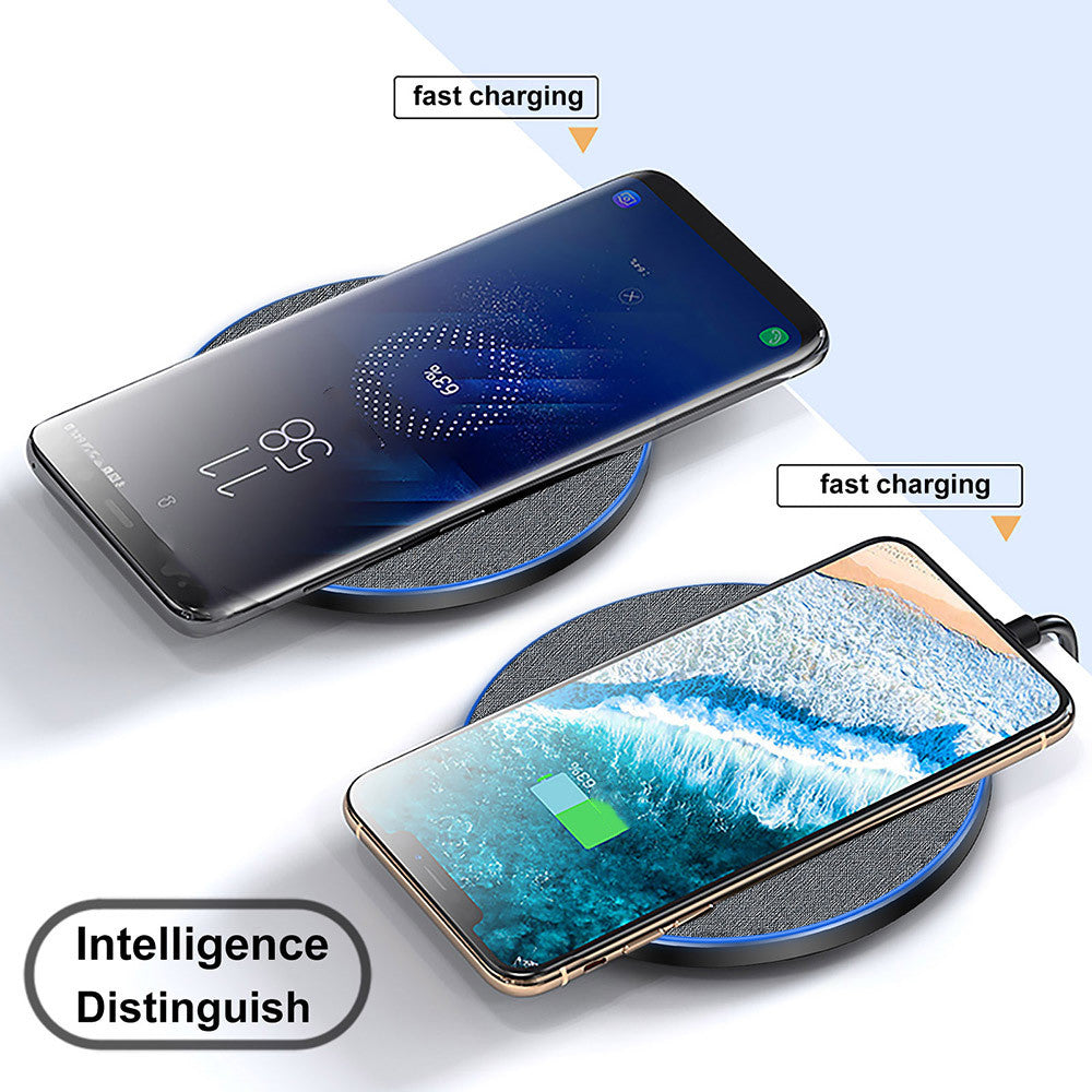 20W Fast Wireless Charger – Fabric Finish – image 2