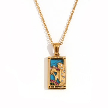 Fashion Tarot Necklace With Rhinestones Diamond Set – image 20
