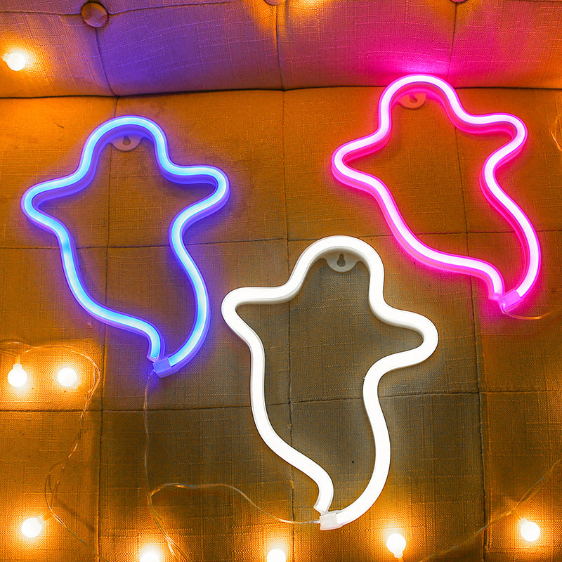 Halloween Ghost Neon Lamp – image 3