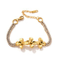 Light Luxury 18K Gold Plated Stainless Steel Flower – image 6