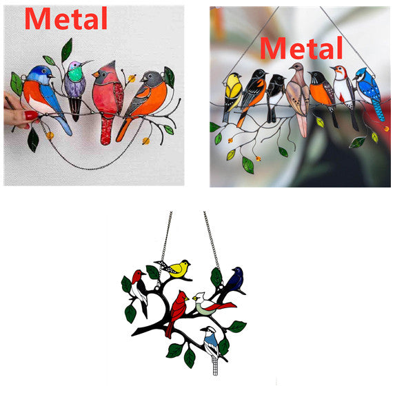 Small Hand-Painted Bird Window Decoration – image 9