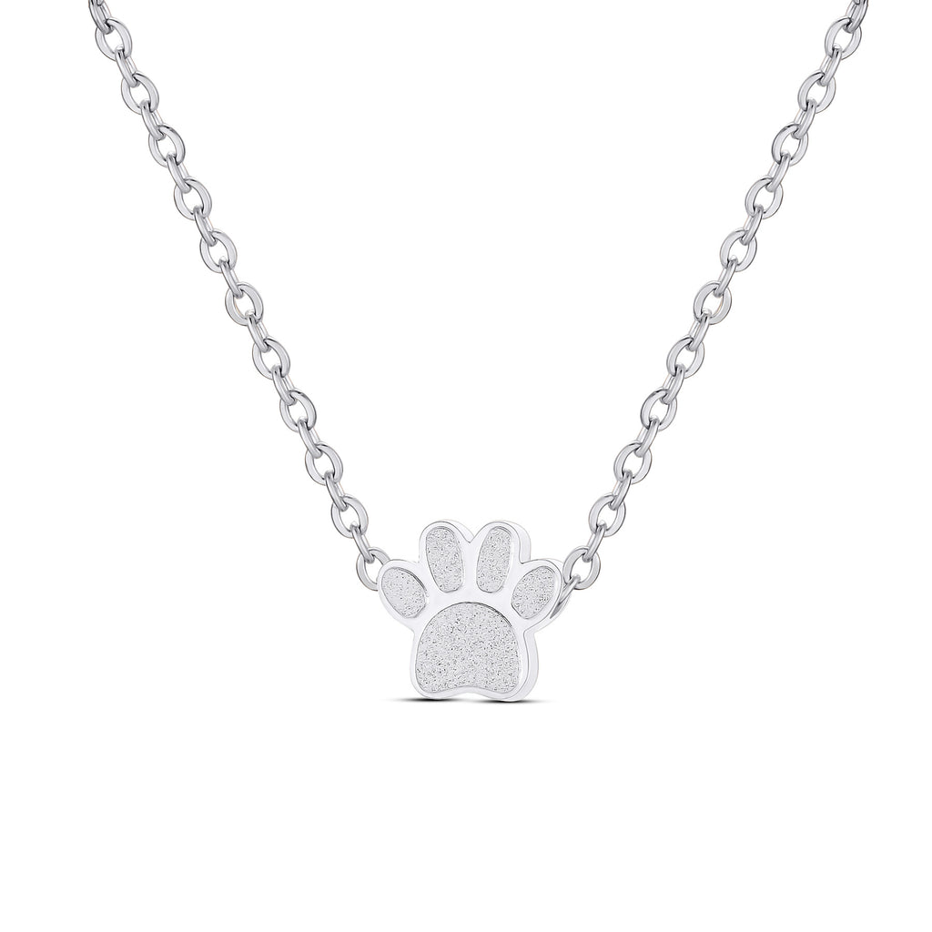 Paw print locket necklace – image 5