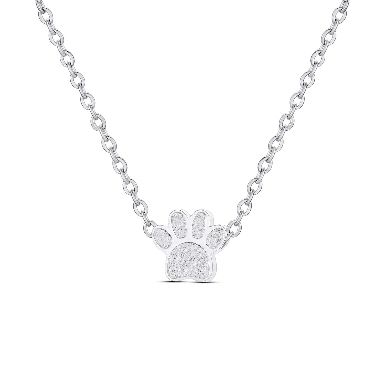 Paw print locket necklace – image 5