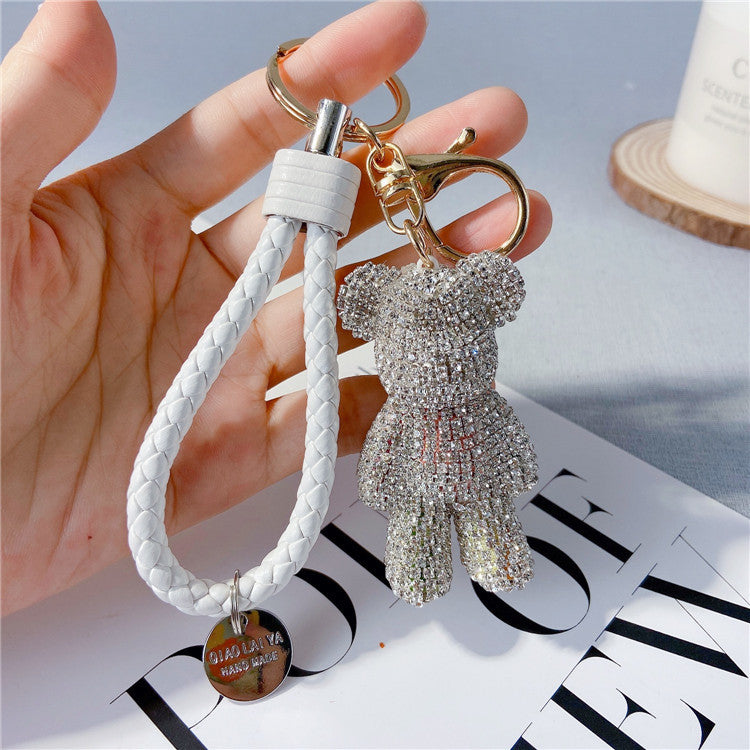 Creative Diamond Cartoon Bear Keychain – image 24