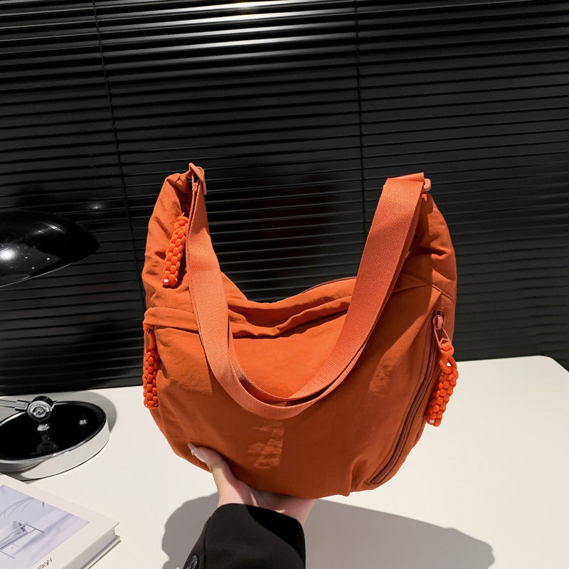 Nylon Washed Cloth Shoulder Bag Large-capacity – image 12