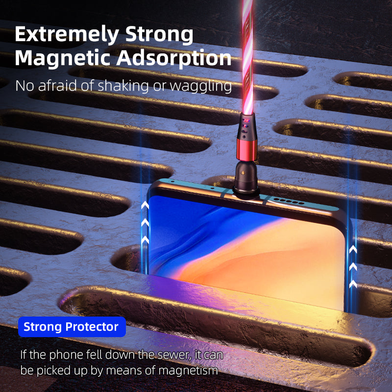 540° Rotating LED Magnetic Charging Cable – image 6