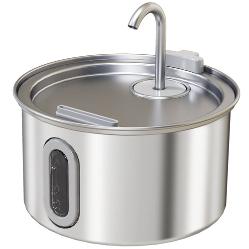2.5L Stainless Steel Cat Water Fountain – image 2