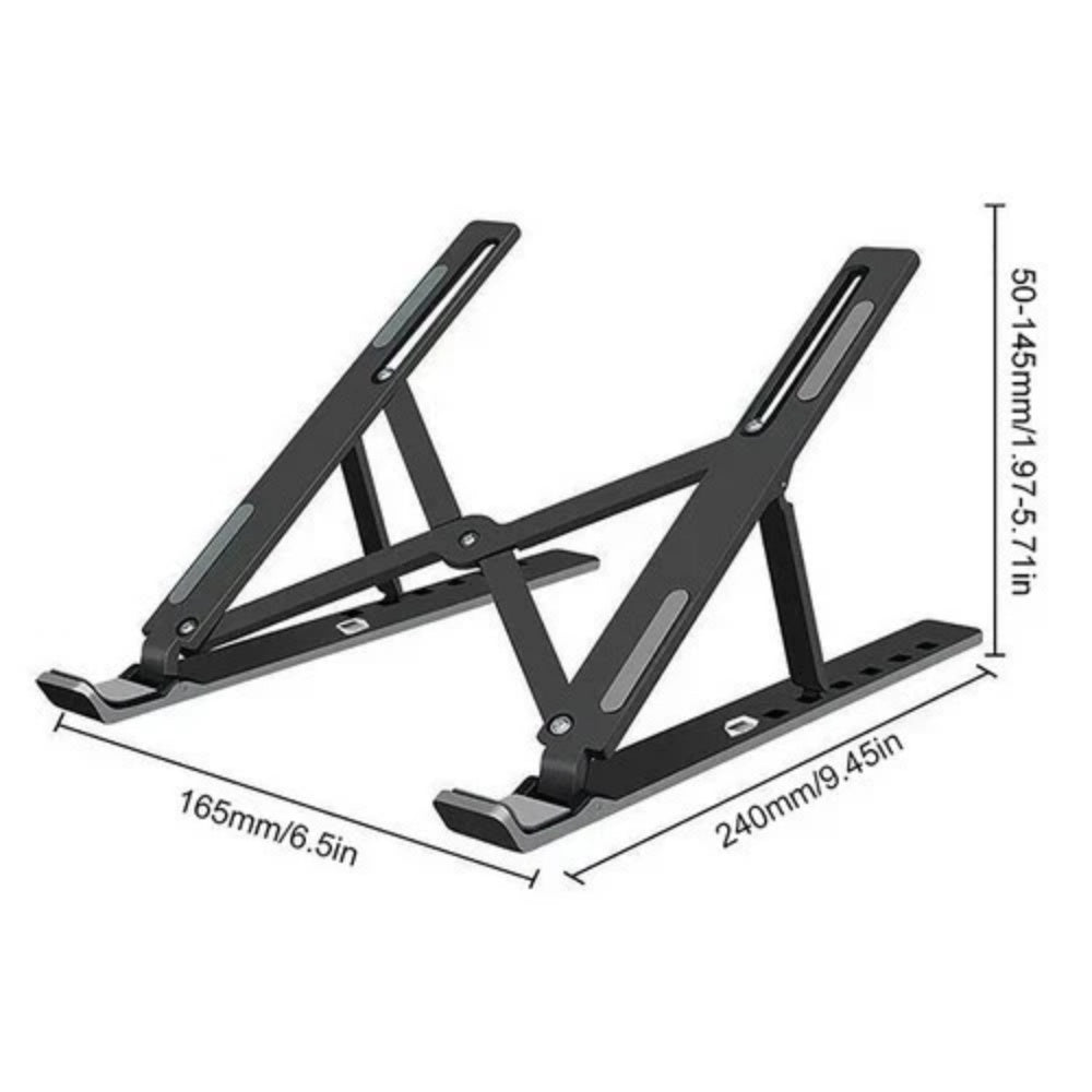 Portable Adjustable Laptop Stand & Tablet Holder – Desk Riser