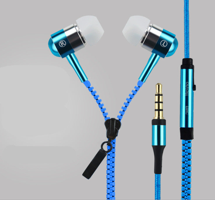 Glowing Zipper Earphones – Tangle-Free – image 4