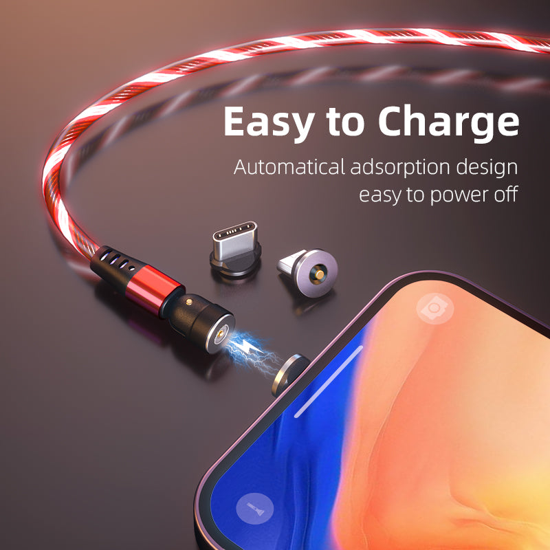540° Rotating LED Magnetic Charging Cable – image 3