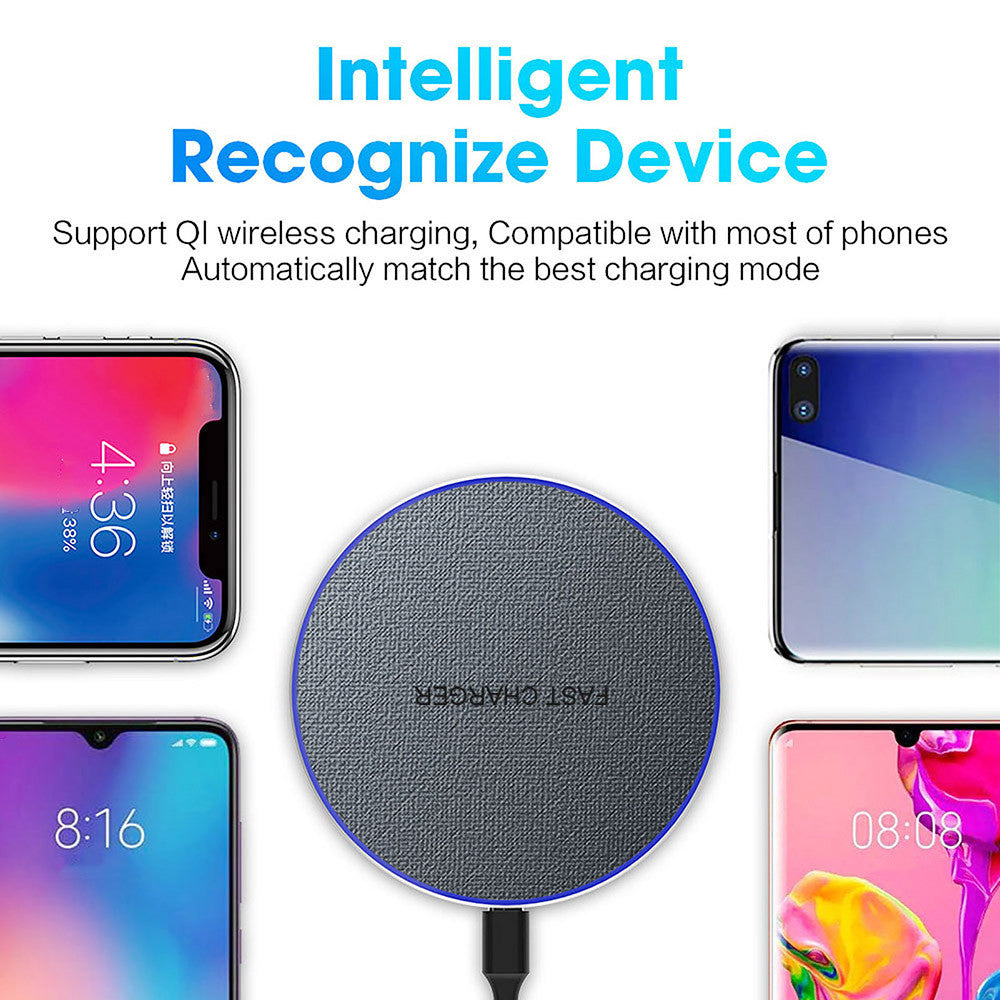 20W Fast Wireless Charger – Fabric Finish – image 3