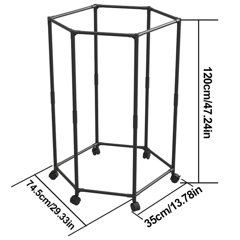 360° Rotating Garment Rack with Wheels – image 4