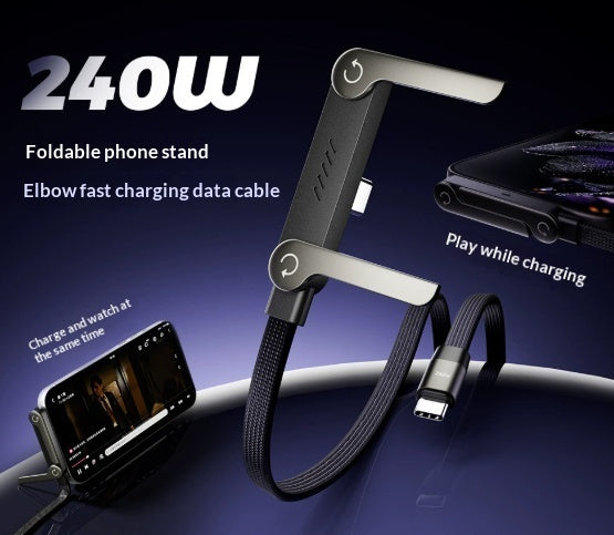 2-in-1 Fast Charging Cable with Foldable Stand – image 9