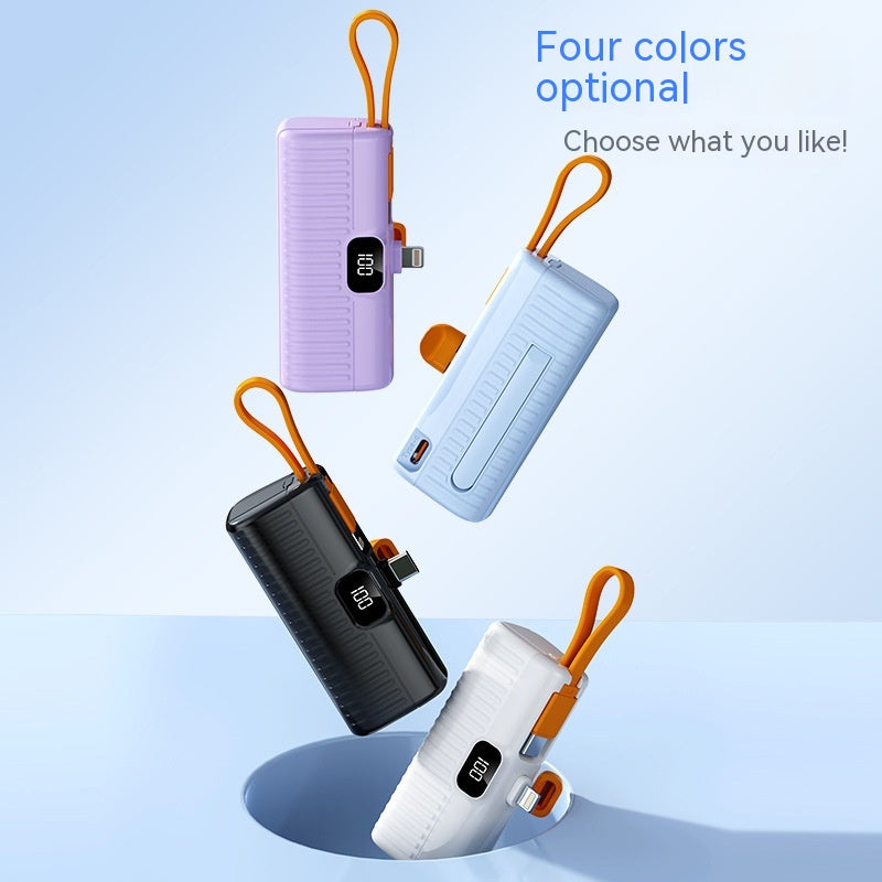 Compact Capsule Power Bank with Digital Display