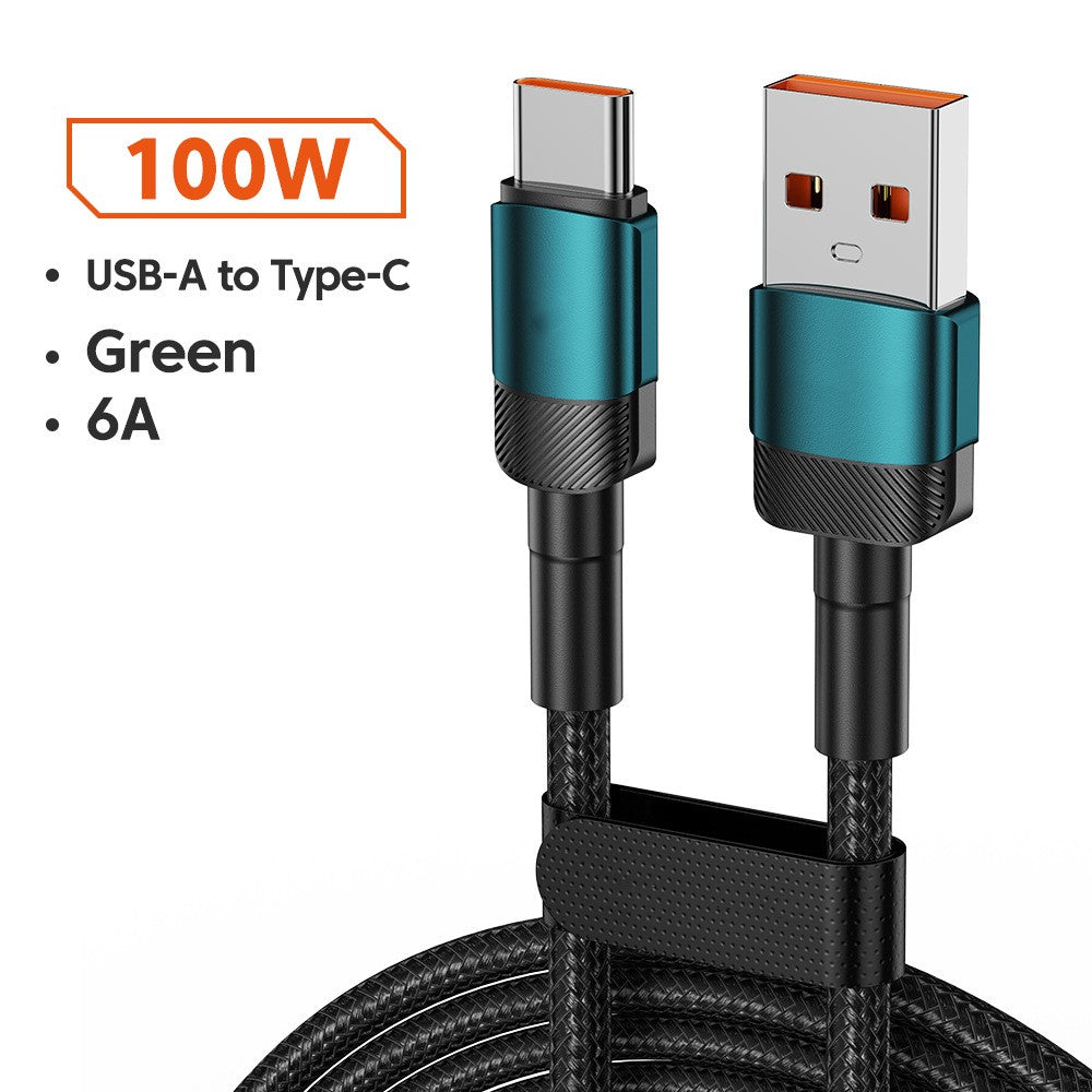100W Fast Charging Braided USB-C Cable – image 5
