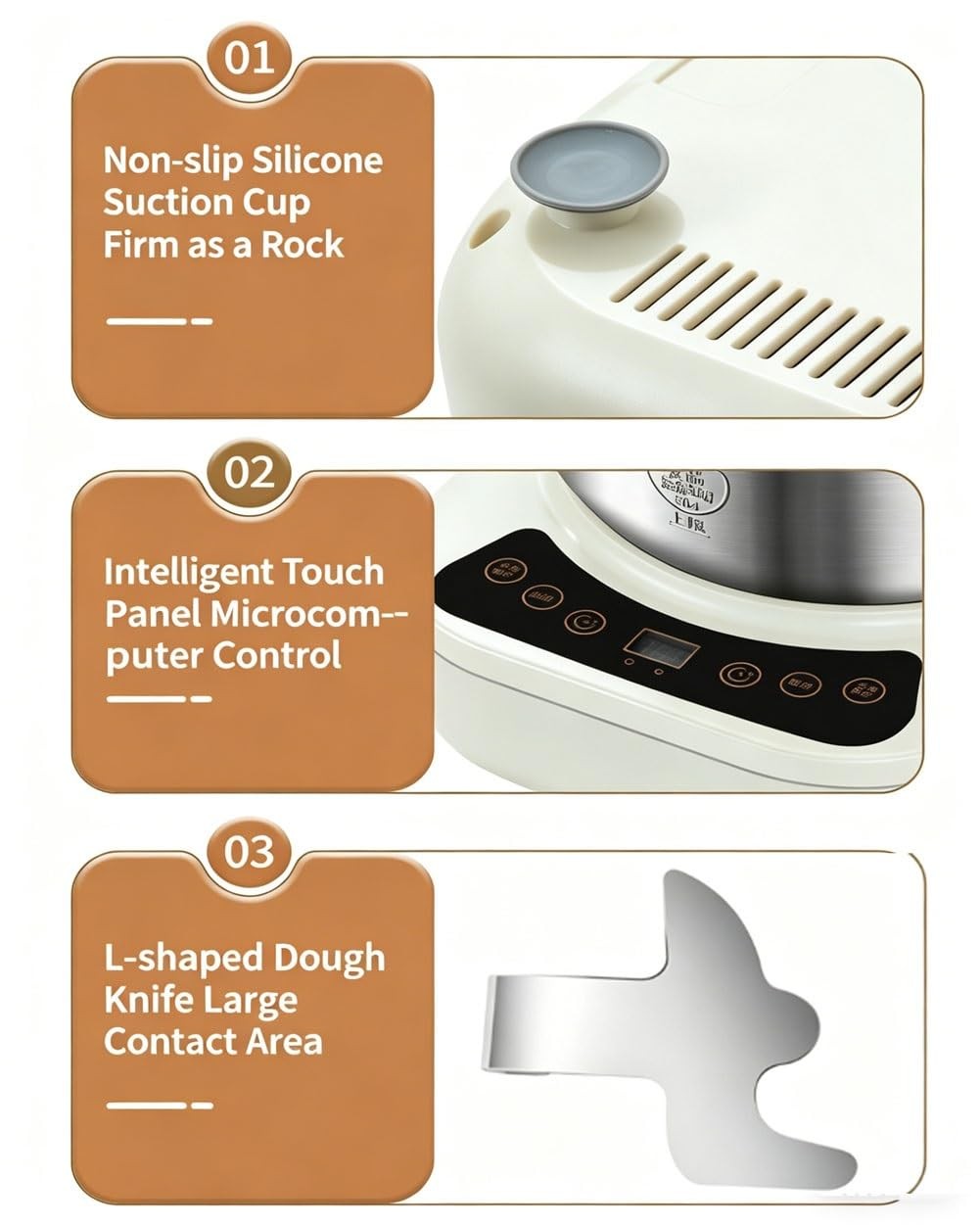 7L electric dough mixer – image 3